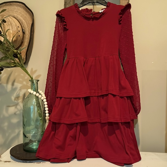 Other - Girls Size 12 Burgundy Fall Dress